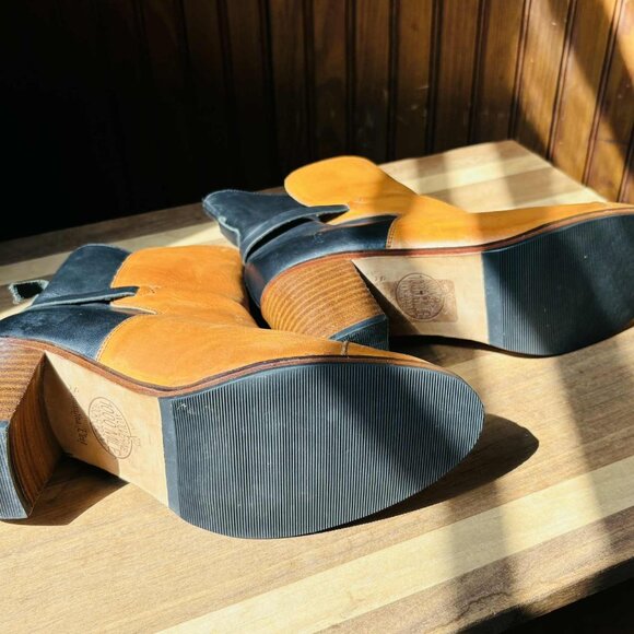 Wolverine 1000 Mile x Samantha Pleet Bonny Boots - Two Tone Black & Tan - Size 9 - Picture 11 of 12